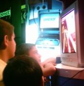 Boys Watching Television