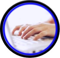 Hands Typing a Response