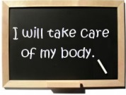 Text on Chalkboard
