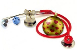 Christmas in the NICU Stethoscope with Chrismas Decorations