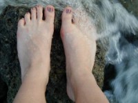Toes in the Beach Waves