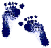 Blue Baby Footprints