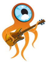 Squid Playing a Guitar