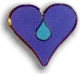 Violet Heart Pin