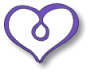 The Violet Heart - White