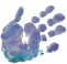 Handpaint print